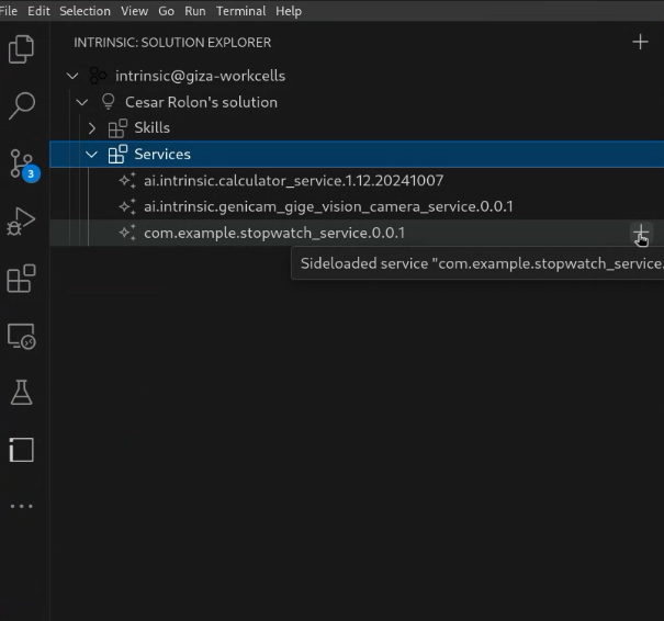 Add Service to an instance
