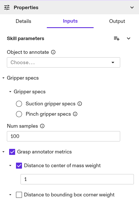 Select object to grasp