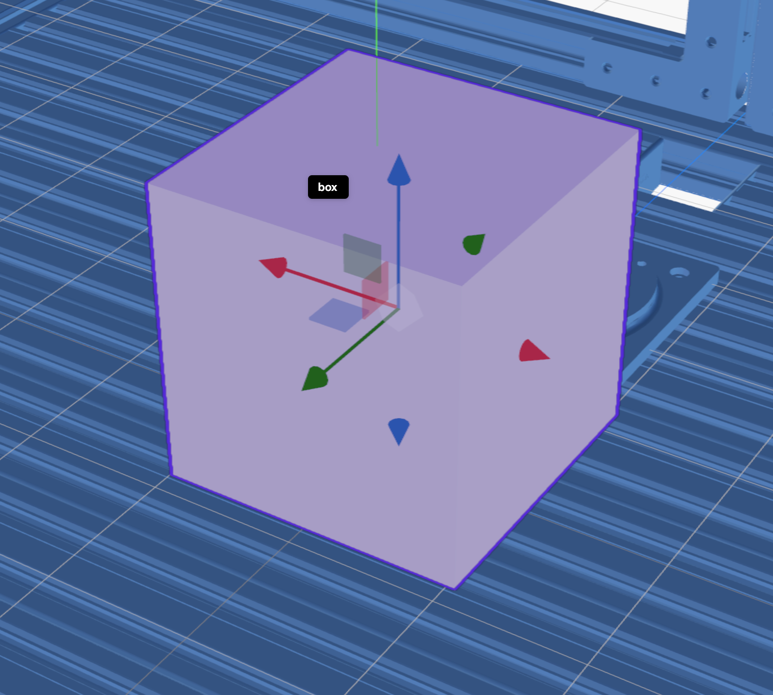 Box object with one link in flowstate