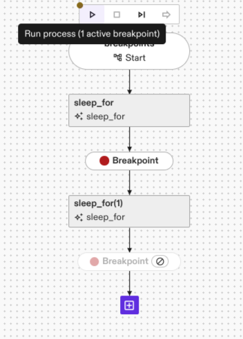 Breakpoint run notification