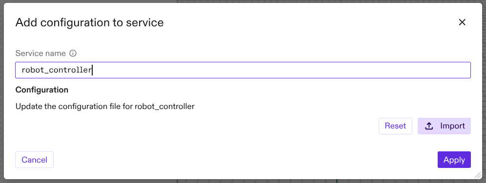 Create robot controller
