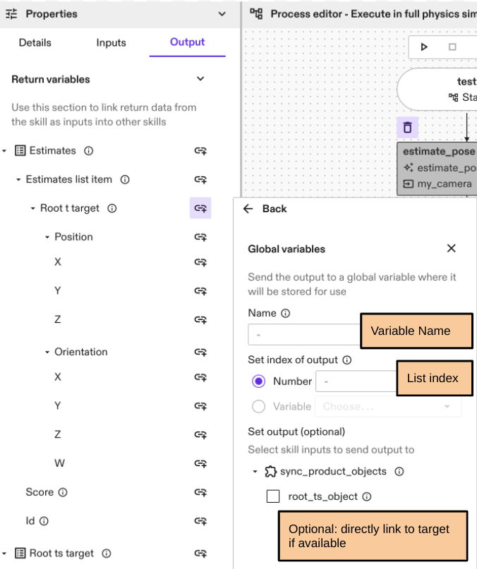 Data flow variable creation