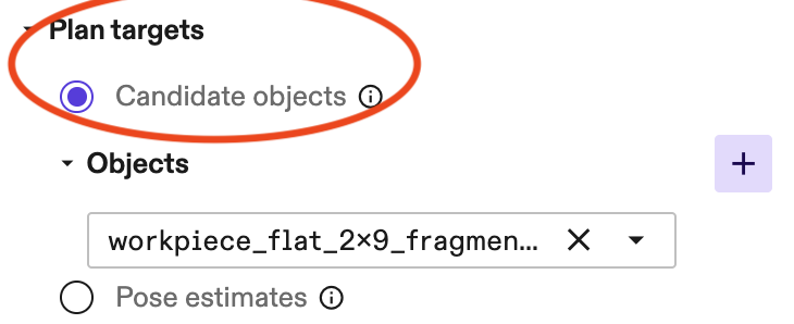 Add candidate objects