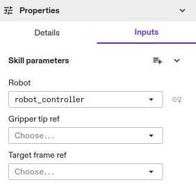 Plan Robot Motion Skill Inputs