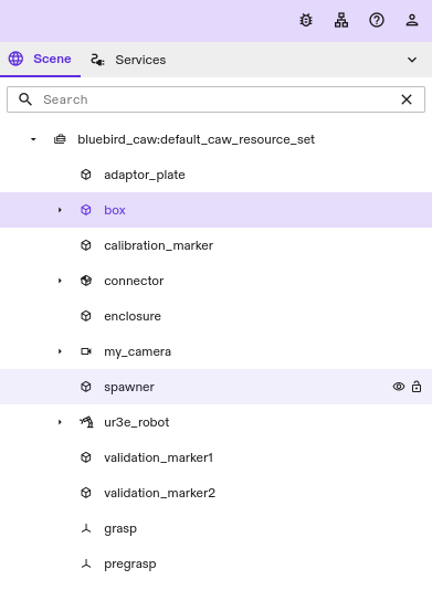 Initial and execute tabs