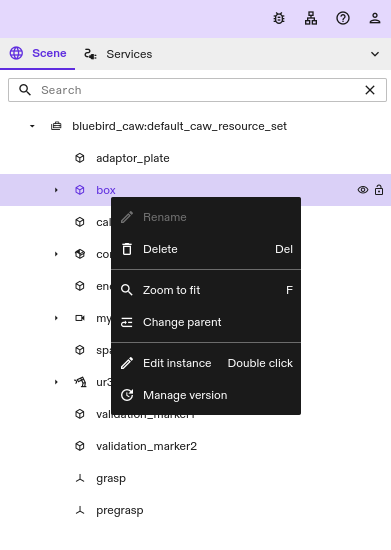 Context menu