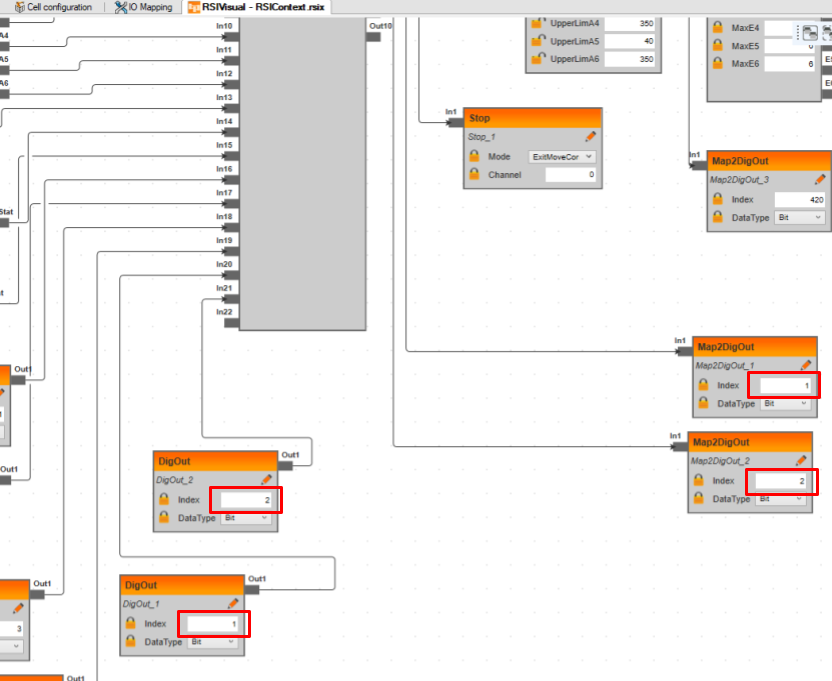 WorkVisual I/O mapping example